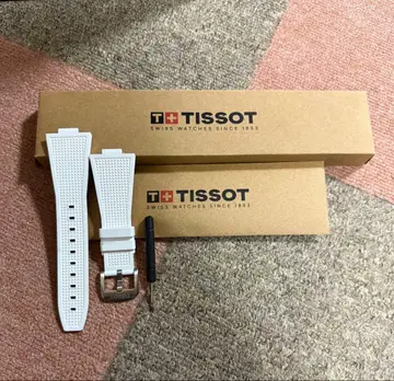 TISSOT PRX 화이트 고무 벨트
