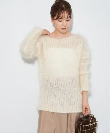 plage 모헤어 니트 mohair roughly knit
