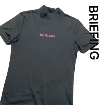 BRIEFING 브리핑 모크넥 하이넥 셔츠 블랙