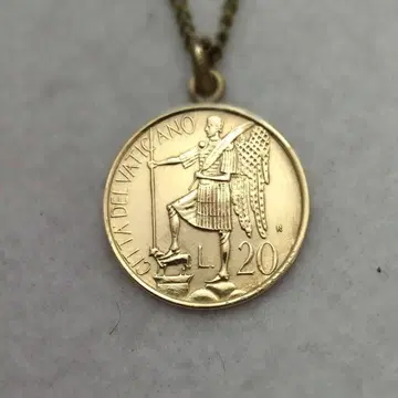 대천사 미카엘 바티칸 시국 코인 목걸이
