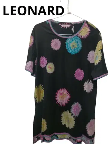 d12 레오나르 LEONARD 상의 반팔 튜닉 L