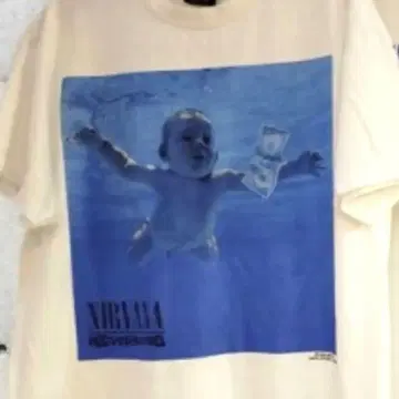 Nirvana 30 티셔츠 헤비 웨이트 빈티지풍 남성용