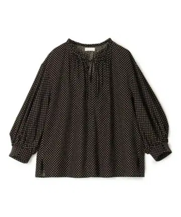 투모로우랜드 Ballsey 25SS 도트 프린트 프릴 넥 블라우스