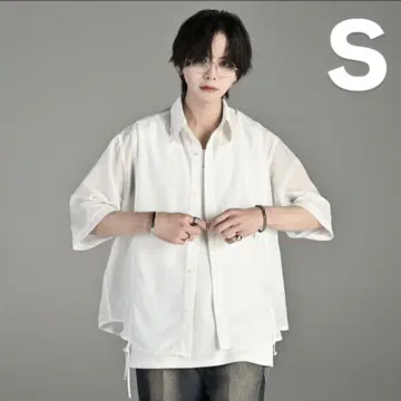 ADRER 25SS 루즈 실루엣 레이스/시어 셔츠
