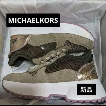 처분 가격 [새상품] MICHAEL KORS 스니커즈 올리브 그린/베이지