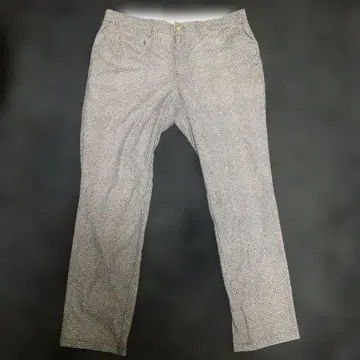 체크 무늬 슬림핏 팬츠