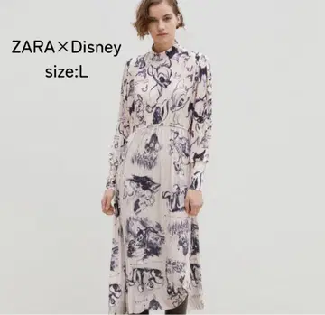 새상품 완판템 ZARA 디즈니 밤비 하이넥 원피스 Lsize