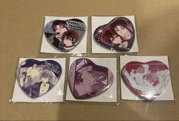 최저가 PUNKS TRIANGLE 복권 메이트 하트 캔뱃지 5종 세트