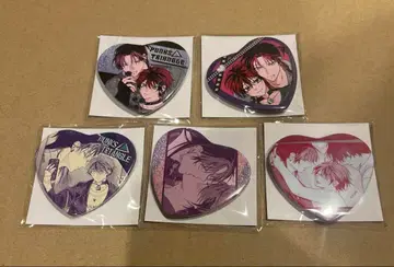 최저가 PUNKS TRIANGLE 복권 메이트 하트 캔뱃지 5종 세트