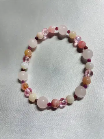 로즈쿼츠 팔찌 1개 (코아미 신사에서 정화 완료) 19cm