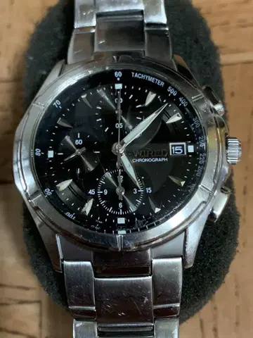 세이코 SEIKO 와이어드 WIRED 7T92-0GBO 크로노 그래프