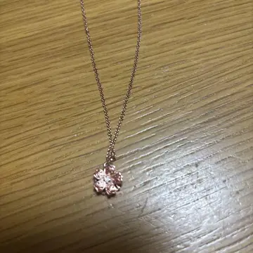 벚꽃 꽃 디자인 핑크 목걸이