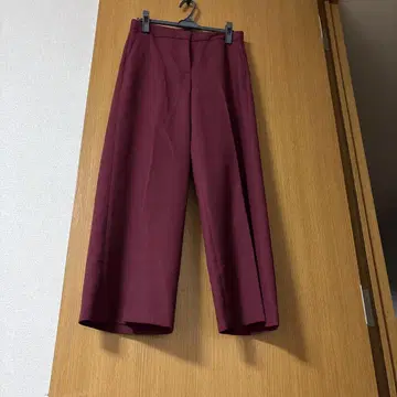 띠어리 럭스 와이드 팬츠 체리 레드