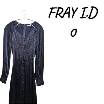 [ 새상품급 ] FRAY I.D 블랙 긴팔 원피스 S 사이즈