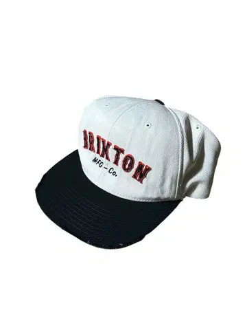 Brixton 자수 로고 캡 빈티지 가공
