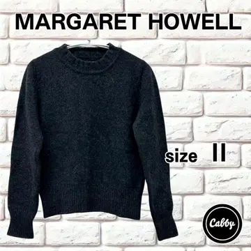 MARGARET HOWELL 마가렛호웰 긴팔 니트 그레이