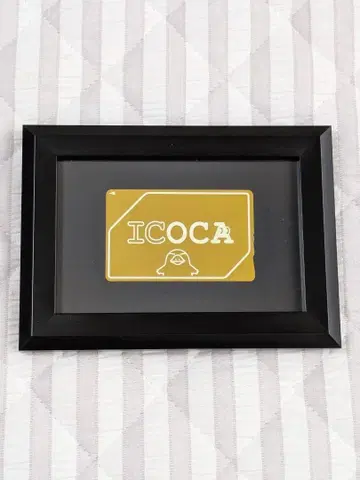 미사용 새상품 황금의 ICOCA J-WEST 골드카드 회원 한정판