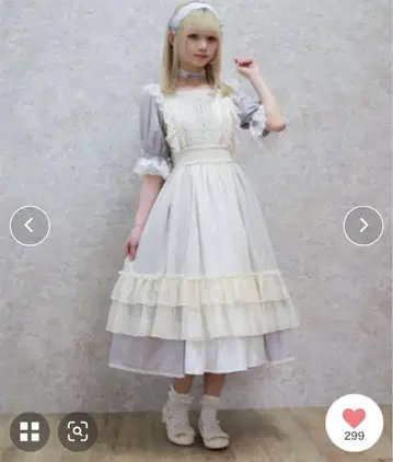 axes femme Chalmiere 도트 튤 에이프런