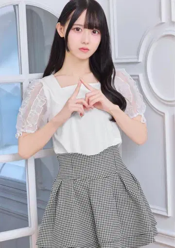 미셸 마카롱 하운드투스 체크 패턴 S