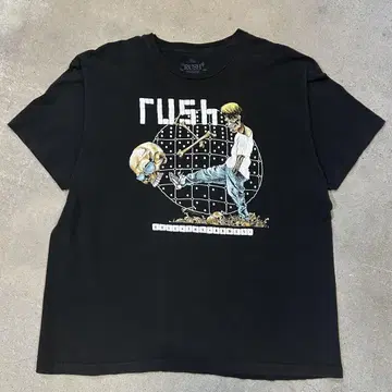 USA 구제 의류 T셔츠 2XL 사이즈 RUSH 러쉬 락밴드