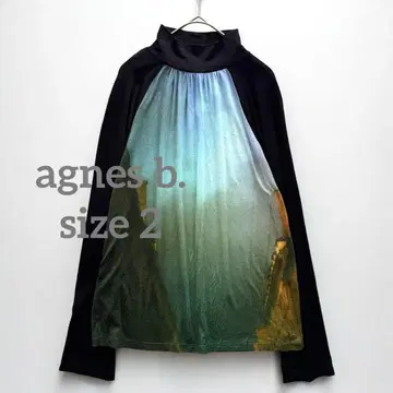 1457 agnes b. 에네스베 사진 긴팔 티셔츠 스트레치 2