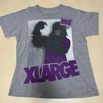 XLARGE 그레이 프린트 티셔츠