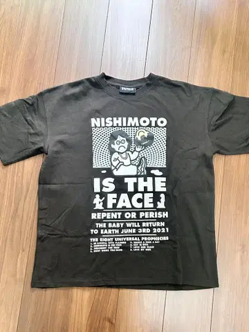 NISHIMOTO IS THE MOUSE 그래픽T셔츠 블랙