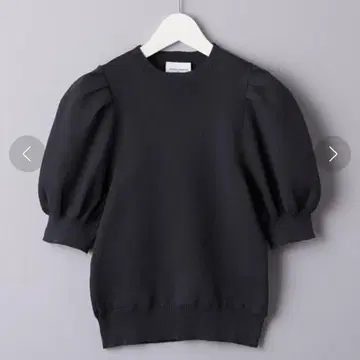 UNITED ARROWS 5부 퍼프 슬리브 니트