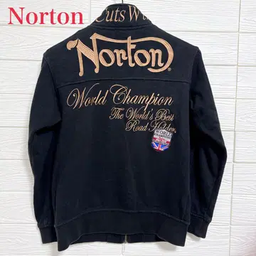Norton 블랙 지퍼 자켓 자수