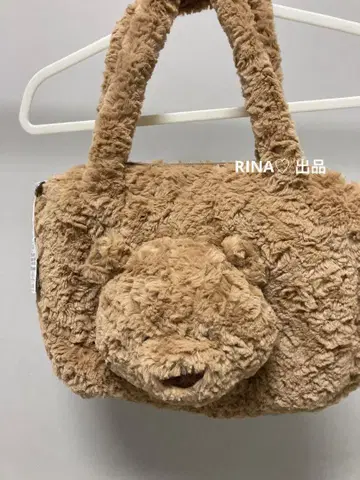 JELLYCAT 베이지 퍼 토트백