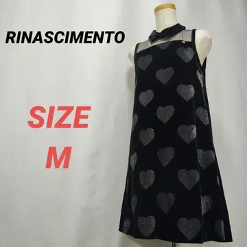 RINASCIMENTO 원피스 하트 벨로아 블랙