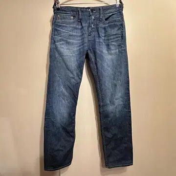 DENIM 스트레이트 데님 다크 블루
