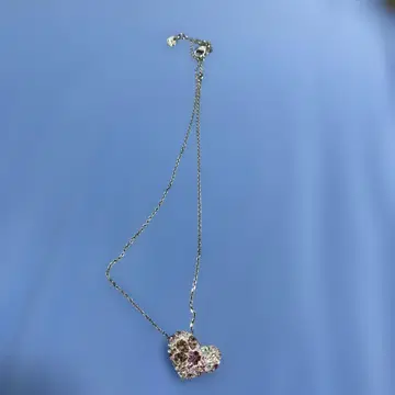 하트형 크리스탈 목걸이