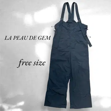 LA PEAU DE GEM 나일론 오버롤 살로펫 블랙 가을/겨울