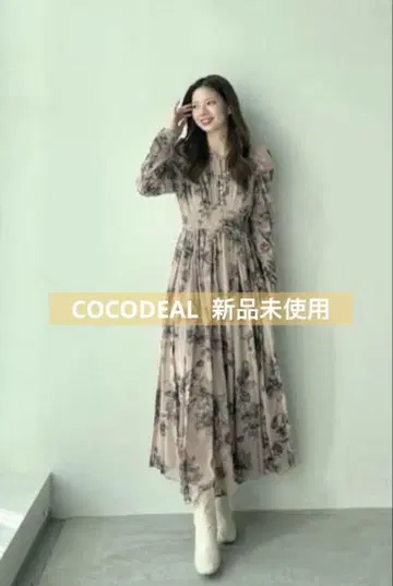 COCODEAL 코코딜 플로키 플라워 원피스 미사용 새상품