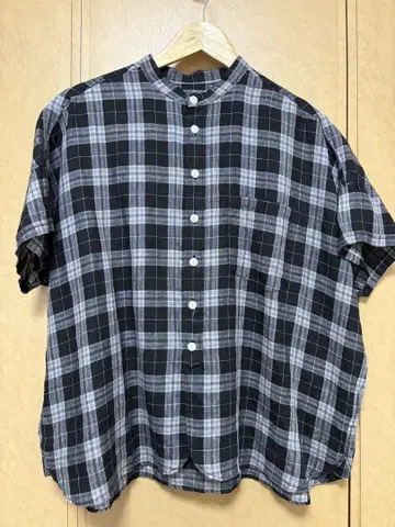 BEAMS BOY 반팔 체크 셔츠