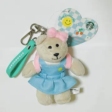 STARBUCKS 발렌타인 베어리스타 봉제 인형 키링 곰