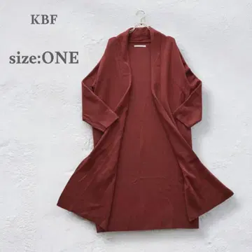 KBF 롱 니트 가디건 겉옷 가운 아우터 보르도