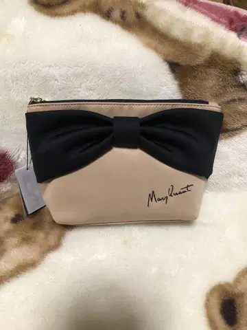 Mary Quant 리본 파우치 베이지