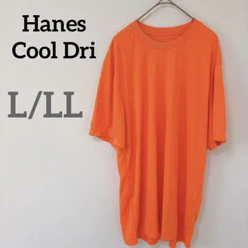 Hanes Cool Dri [ L/LL ] 오렌지 반팔 티셔츠 속건성