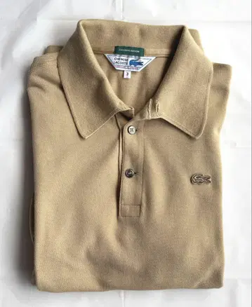 새상품급 Lacoste 라코스테 베이지 피케 셔츠 남성용 사이즈 M