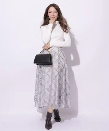 아푸와이저 리셰 체크 플로키 스커트