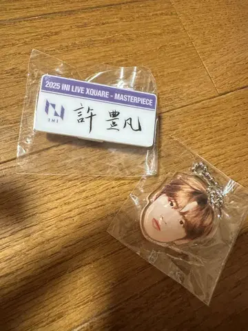 INI XQUARE 캡슐 토이 얼굴 아크릴 키링 명찰 허