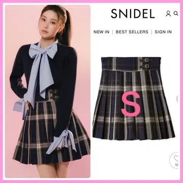 신상 새상품 SNIDEL 플리츠 스카숏 팬츠 NVYS 사이즈