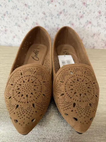 브라운 플랫슈즈 M 사이즈 ( 23.5cm 상당 ) 미사용