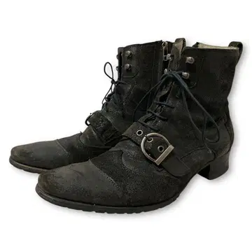 KATHARINE HAMNETT coated engineer boots