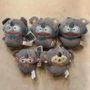 산리오 캐릭터즈 동물 인형옷 마스코트 코알라 5개 세트