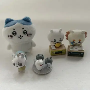 치이카와 (먼작귀) 종이상자 워치 오자리 마스코트 하치와레 중고 5점