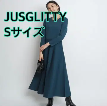 JUSGLITTY 긴팔 레이디 니트 원피스 사이즈 1 (S 사이즈 상당)