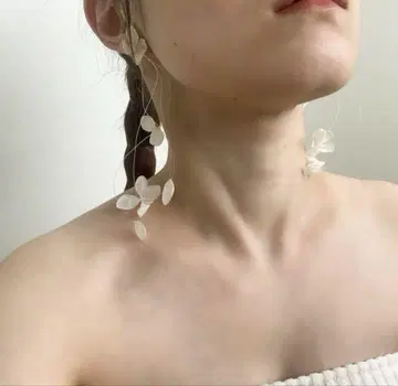 liqui 안개꽃 카롤라 귀걸이(귀찌로 변경)
